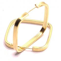 Brinco em ouro amarelo 18k feminina - Africana - 2BRO0030